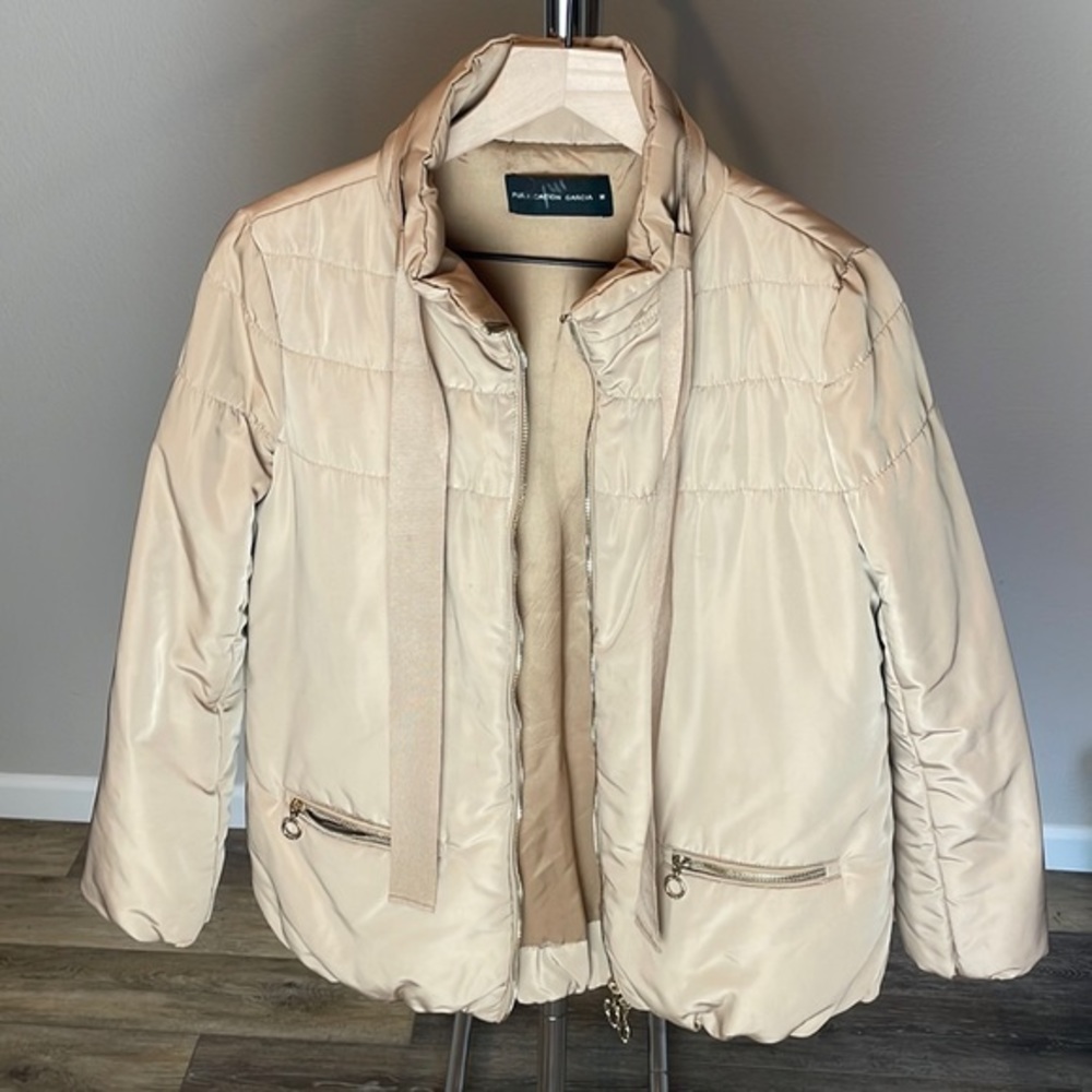 Purification Garcia camel/ tan nylon puffer jacket